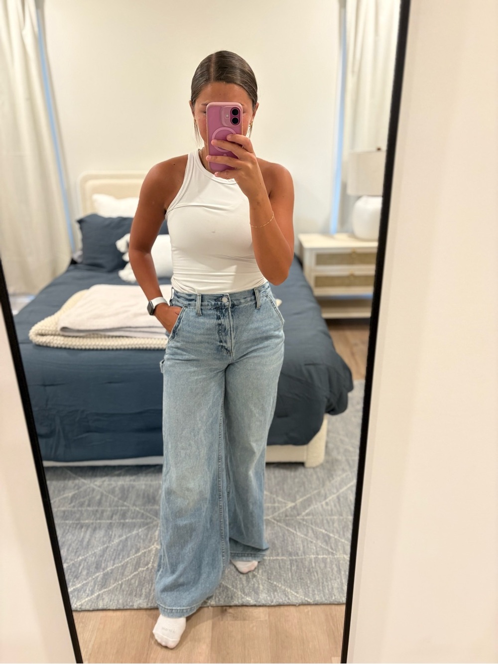Pistola Wide Leg Jeans 100% Cotton Size 26